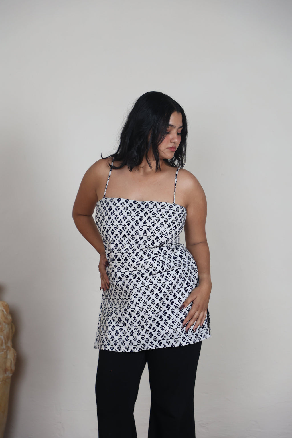 Shanaya Noodle Strap Corset Kurti